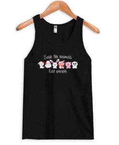 Save The Animals Eat People tank top