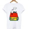 Snoop Dogg Snoopy Smoking t shirt