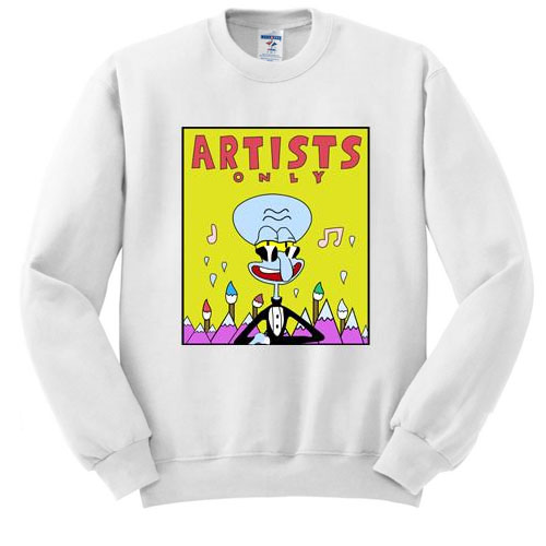 SpongeBob Artists Only Squidward sweatshirt