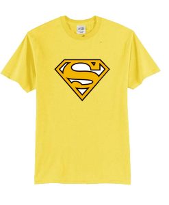 Yellow Superman Logo t shirt