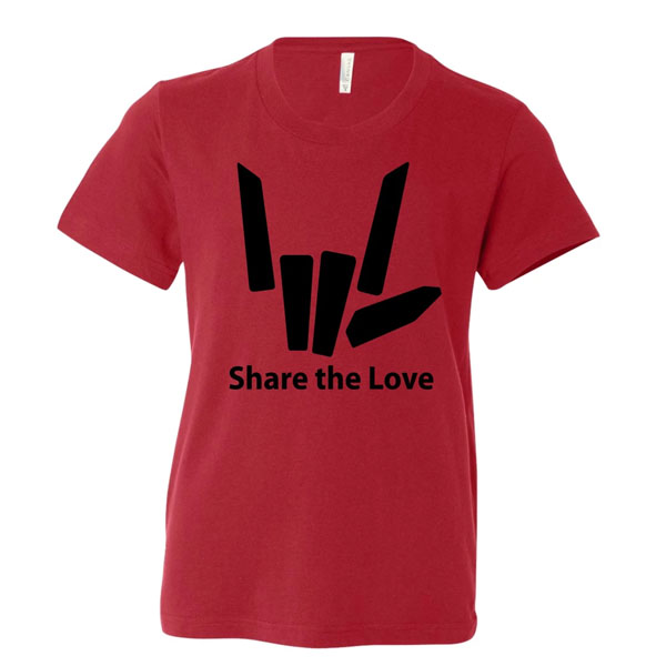 share the love youth t shirt