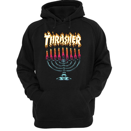 thrasher menorah hoodie