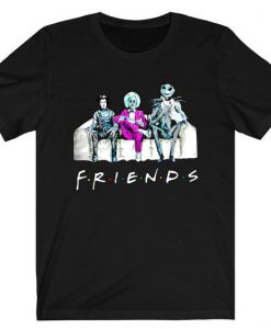 Friends Jack Skellington Barnabas Collins And Joker t shirt