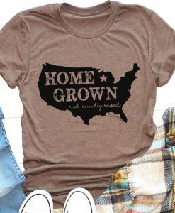 HOME GROWN USA Tee t shirt