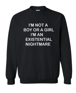 I'm Not A Boy Or A Girl I'm An Existential Nightmare sweatshirt