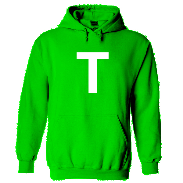 Letter T Green hoodie