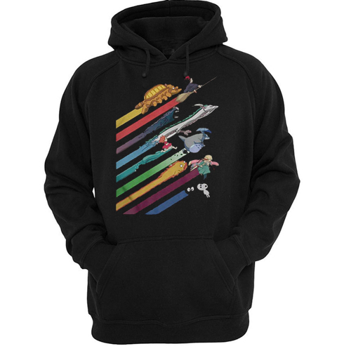 Rainbow Studio Ghibli hoodie