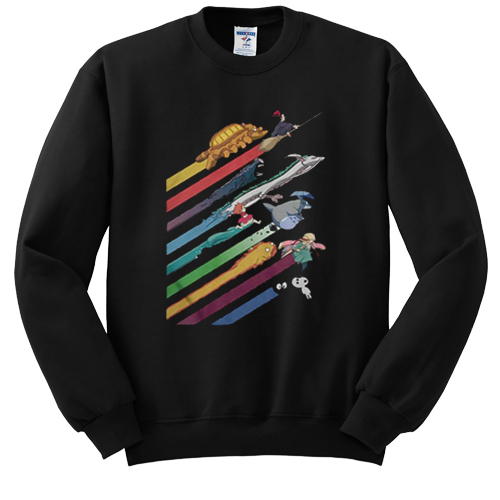 Rainbow Studio Ghibli sweatshirt