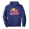 Retro Santa Beach Sunset hoodie