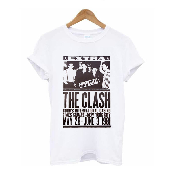 The Clash 1981 Poster t shirt