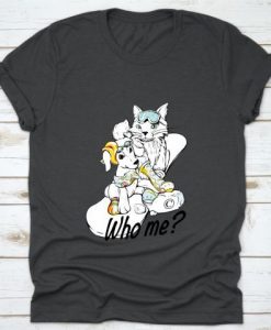 Who Me Skateboard Winter t shirt