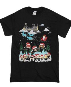 Christmas In Hogwarts Chibi Harry Potter Version t shirt