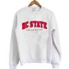 NC State University sweatshirt