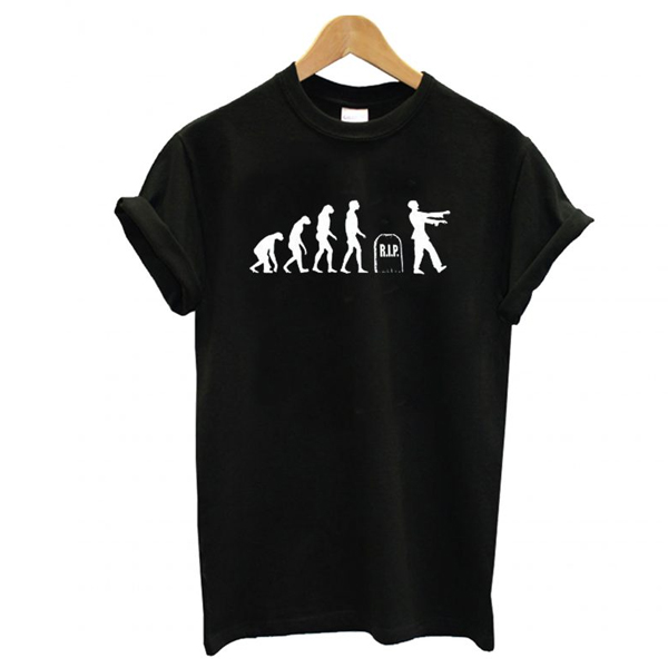 Zombie Evolution Monkey Death Reborn Undead Brain Eaters t shirt