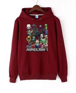 Minecraft Cartoon Print hoodie