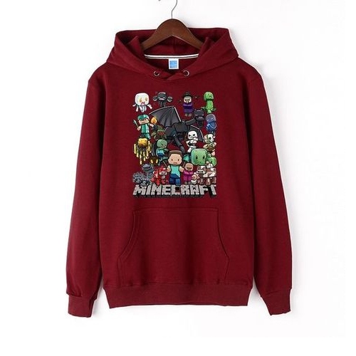 Minecraft Cartoon Print hoodie