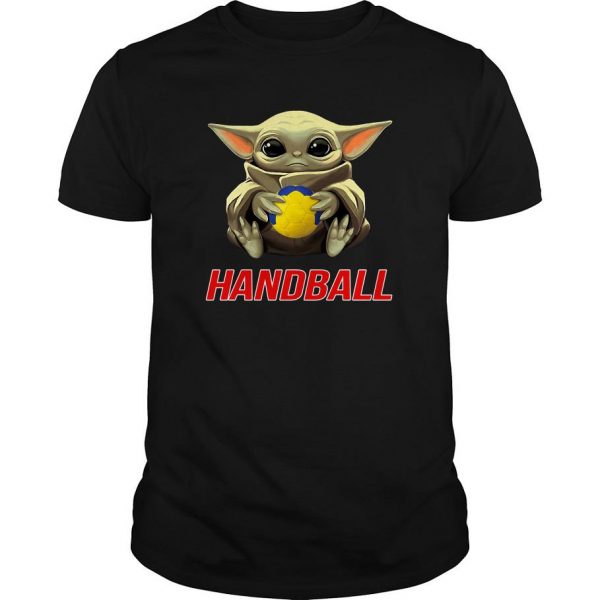 Baby Yoda Hug Handball t shirt