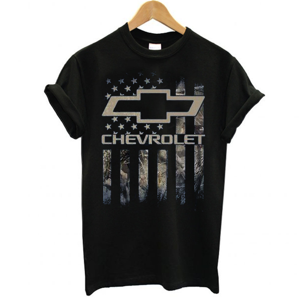 Chevrolet Camo Flag Pullover t shirt