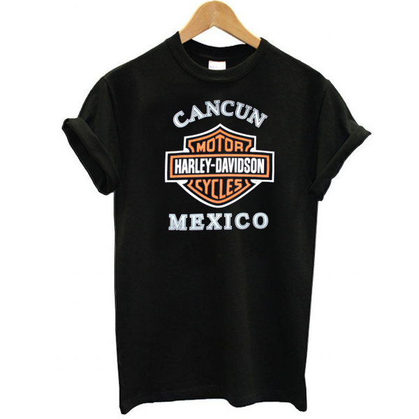 Harley Davidson Motorcycles Cancun Mexico t shirt