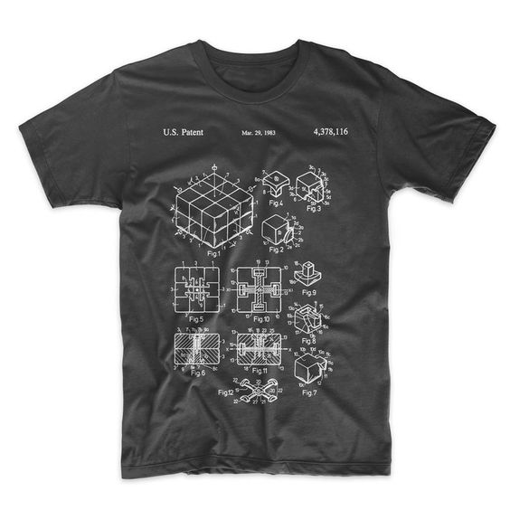 Rubik's Cube Patent t shirt