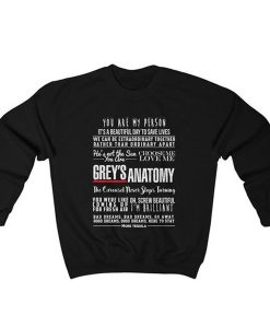 Greys Anatomy Quotes Unisex Heavy Blend Crewneck Sweatshirt