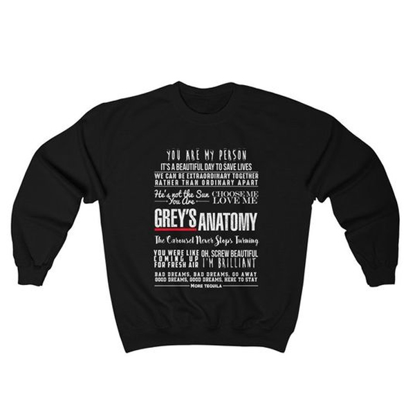 Greys Anatomy Quotes Unisex Heavy Blend Crewneck Sweatshirt