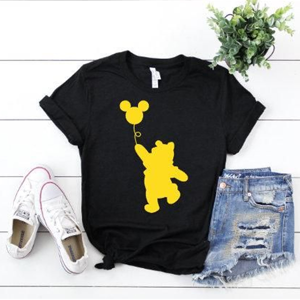 Pooh Mickey Balloon t shirt