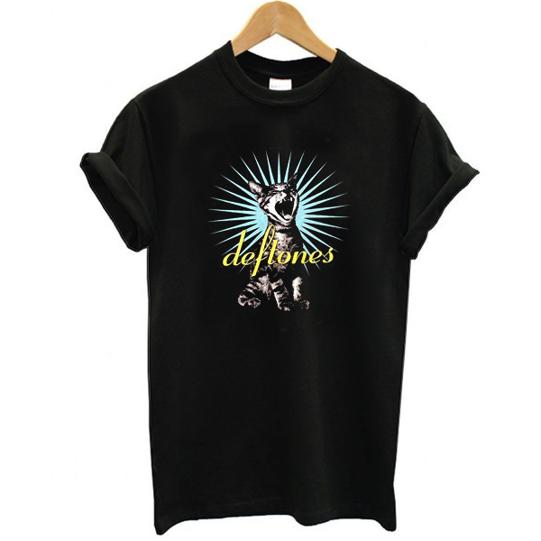 Man's Classic Deftones (Like) Linus Scoop Neck t shirt