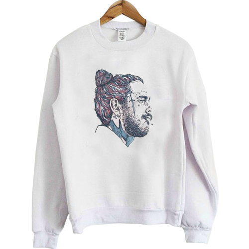 Post Malone Face Art sweatshirt