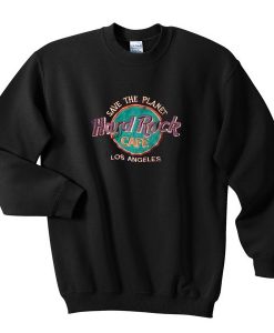 save the planet hard rock cafe los angeles sweatshirt