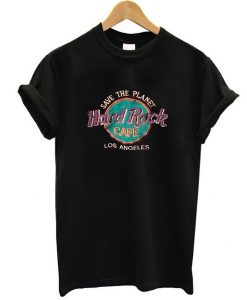 save the planet hard rock cafe los angeles t shirt