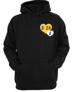 8 24 2 Kobe & Gigi in Hearts hoodie