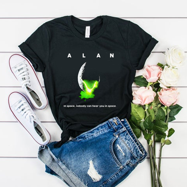 ALAN - In Space No One Can Hear You In Space t shirt