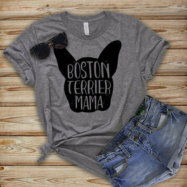 Boston Terrier Mama t shirt