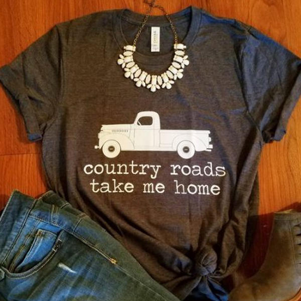 Country Roads Take Me Home shirt farm truck t shirt