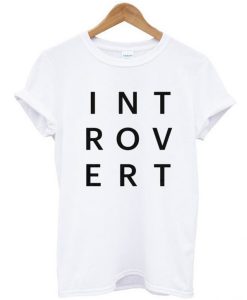 Introvert Typography t shirt