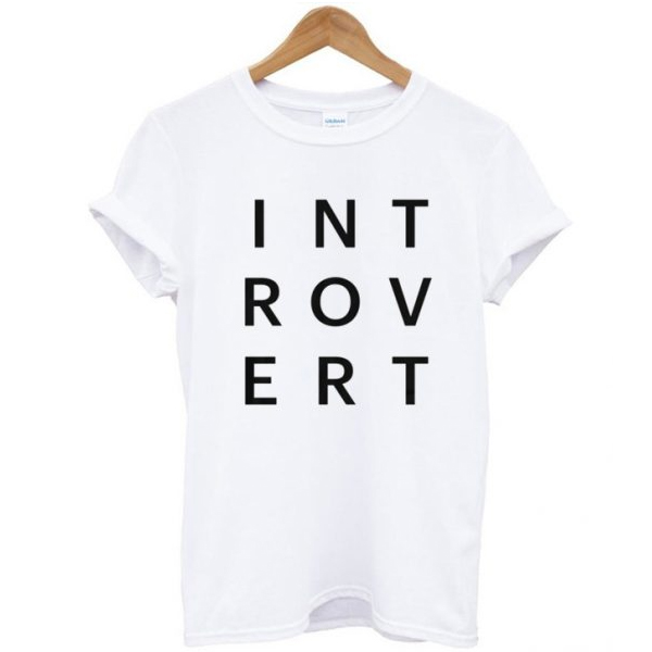 Introvert Typography t shirt