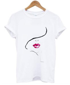 Lip Print Tee t shirt