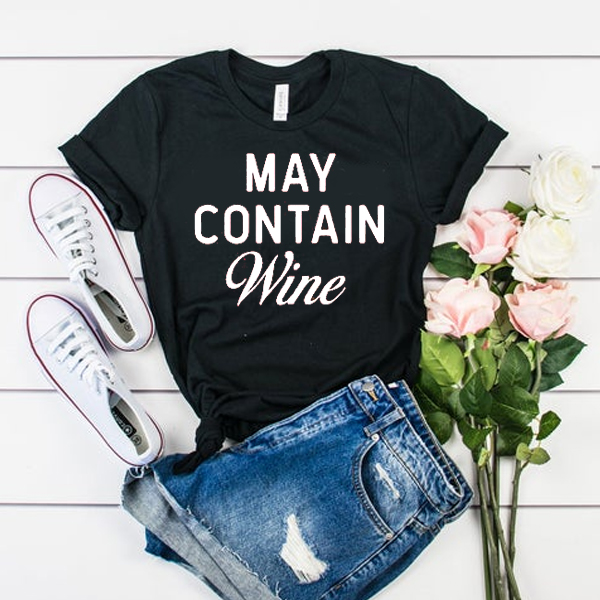 May Contain Wine t shirt