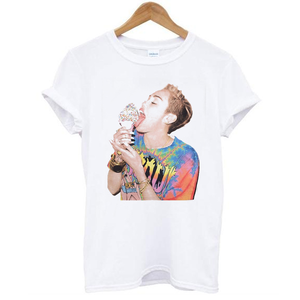 Miley Cyrus ice cream t shirt