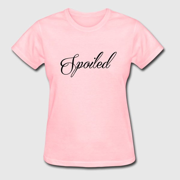 Spoiled pink t shirt