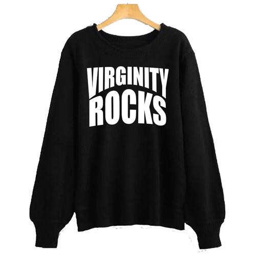 Virginity Rocks Crewneck sweatshirt