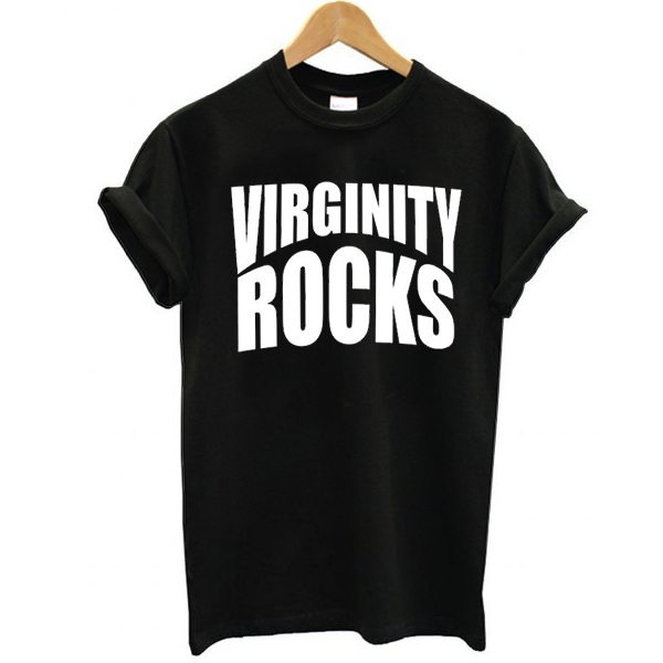 Virginity Rocks Crewneck t shirt