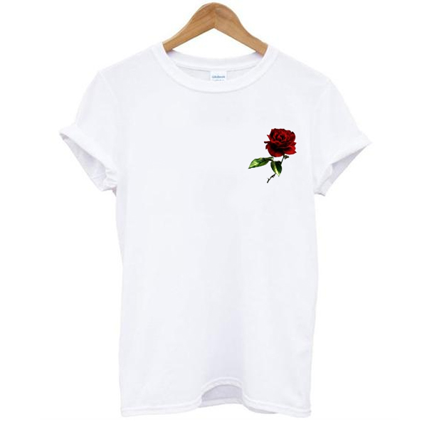 pocket rose t shirt