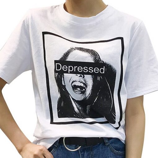 Depressed t shirt