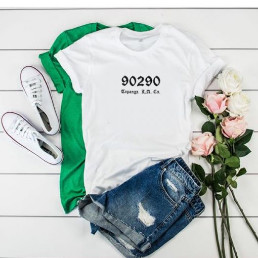 90290 topanga los angeles california t shirt