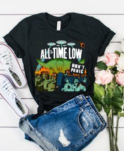 All Time Low Don't Panic tshirt