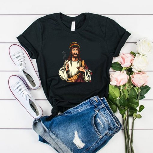 Pot Smoking Jesus t shirt