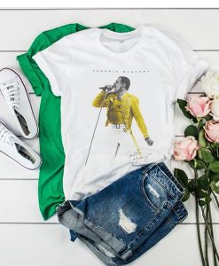 White Freddie Mercury tshirt