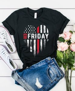 Thin Red Friday USA Line Design t shirt